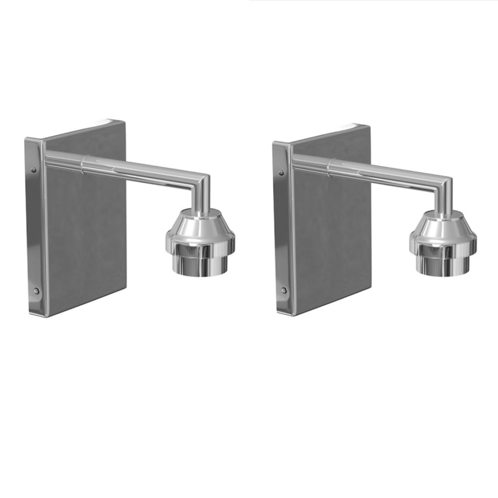NEW Style Selections 6.25” polished chrome transitional vanity light bundle of 2